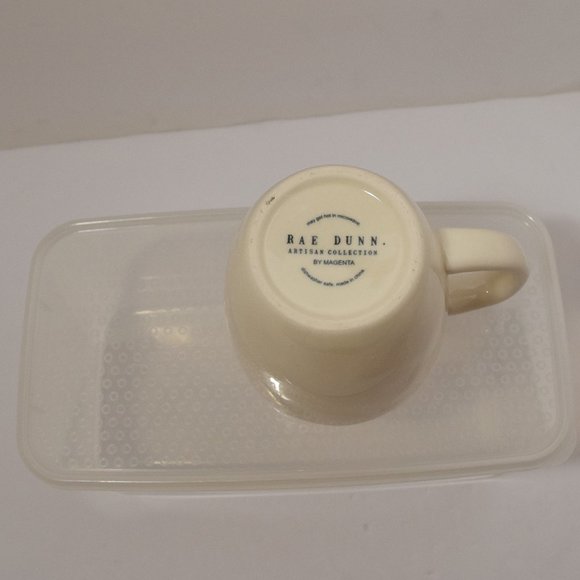 Christmas Rae Dunn BAHUMBUG Mug White Red Letters Holiday Cup New Magenta Coffee - Picture 8 of 10